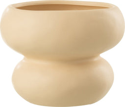 J-Line bloempot Cirkel - porselein - roze - Ø 19.5 cm