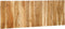 vidaXL - Hoofdbord - 140 - cm - massief - acaciahout