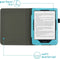 imoshion E-reader Hoesje - Geschikt voor Kobo Clara HD - Vegan Leather Bookcase - Lichtblauw