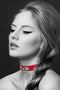 Bijoux Pour Toi Fetish - Halsband met Ring - Rood