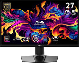 MSI MAG 272QP QD-OLED X24 - Computer Monitor - 26.5 Inch QD-OLED 2560 x 1440 Pixels - Zwart