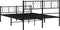 vidaXL - Bedframe - met - hoofd- - en - voeteneinde - metaal - zwart - 140x200 - cm