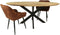 HSM Collection Eettafel Ovaal Bern 220cm Naturel/Zwart Mangohout/Metaal