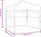 vidaXL - Partytent - met - 2 - zijwanden - inklapbaar - 2x2 - m - staal - wit