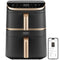 Cosori Turbo Tower Pro Smart Enkel 10,8 l Vrijstaand 2630 W Heteluchtfriteuse Zwart, Goud