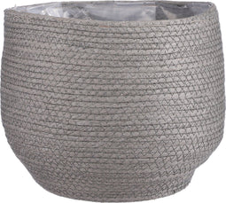Mica Decorations Jorck - Plantenmand - H24 x Ø26 cm - Grijs