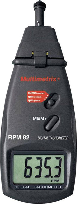 Multimetrix P06236902 Toerenteller Mechanisch, Optisch 0.5 - 19999 omw/min 2.5 - 99999 omw/min
