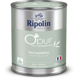 O'pur - Palatino - Houtwerk radiatoren - Groen fluweel satijn (2 L)