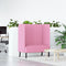 vidaXL - Hoge - Rug - Sofa - Roze - 109x56x121 - cm - Stof
