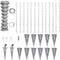 vidaXL - Gaashek - met - palen - 25x1,25 - m - gegalvaniseerd - staal