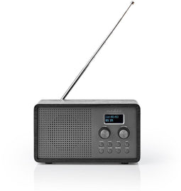 Nedis RDDB5110BK - DAB+ FM-radio - 20 voorkeurzenders - Hout-look