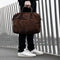 DSTRCT Wall Street - Leren Laptoptas 2 Vaks - Laptopvak 15,6 inch - Bruin