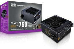 Cooler Master MWE 750 Bronze V2 - Interne voeding - 750W 80 Plus Bronze - Zwart
