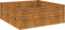 vidaXL - Plantenbak - verhoogd - 100x100x36 - cm - cortenstaal