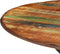 vidaXL - Eettafel - Ø110x78 - cm - massief - gerecycled - hout - en - staal