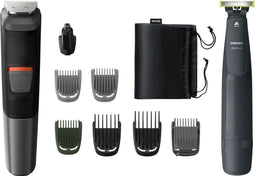 Philips Series 5000 MG5720/90 - Multigroom 10-in-1 9 hulpstukken - zwart