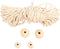 Creative mini kit Kerststerren Macramé - hoogte 10 cm