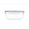 Hermetische Lunchtrommel Leknes 30113 Transparant Polypropyleen Vierkant 1,4 L 14,5 x 8,5 x 20 cm...