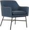 DKD Home Decor - Leunstoel - Scandi ontwerp - Blauw Zwart 66 x 62 x 75 cm