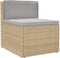 vidaXL - Ligbedkussen - voor - Rugleuning - Grijs - 80x40x12 - cm - Oxfordstof