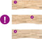 vidaXL - Bureaublad - rechthoekig - 160x50x2,5 - cm - onbehandeld - eikenhout