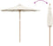 vidaXL - Crème - Witte - Tuinparasol - 270x260 - cm - in - Bamboe