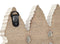 Wandkapstok Home ESPRIT Wit Zwart Metaal Mangohout Laken 41 x 6,5 x 16,5 cm