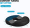 Softsie Donut Zitkussen - Orthopedisch Ergonomisch - Traagschuim Ademend Antislip - Zwart