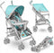 Lionelo Elia - Buggy - Lichte 7kg en Duurzame Kinderwagen - Verstelbare rugleuning - Turquoise