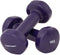 Tunturi Dumbbell set - 2 x 1 kg - Vinyl - Paars - Incl. gratis fitness app (2 stuks)