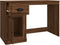 vidaXL - Bureau - met - lade - 115x50x75 - cm - bewerkt - hout - bruin - eikenkleur