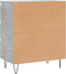 vidaXL - Dressoir - 60x35x70 - cm - bewerkt - hout - betongrijs
