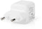Nedis WCMPD20W100WT - Mini Wall Charger - Wit