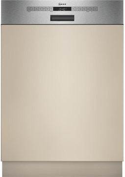 NEFF S147YAS03E - Half geïntegreerde vaatwasser - 13 couverts - Zeolith®-droogtechnologie - Wit