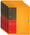 5x Spiraalblok Oxford International Notebook A4 gelinieerd (set 5 stuks)