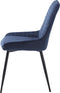 Eetkamerstoel Milton Blauw Velvet - Giga Living