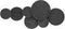 By Boo Wanddecoratie Round & round - black