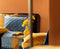 Dutch Decor NIELS - Sierkussen velvet Provincial Blue 40x60 cm - blauw - Inclusief binnenkussen