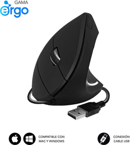SUBBLIM SUBMO-EDGVU01 - Draadloze Muis - 1600 DPI - Zwart