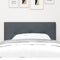 vidaXL - Hoofdbord - met - Knopen - Gequilt - Donkergrijs - 90 - cm - Velvet