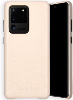 Selencia Hoesje Geschikt voor Samsung Galaxy S20 Ultra Hoesje - Selencia Gaia Slang Backcover - Wit