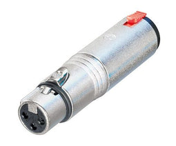Neutrik NA3FJ - XLR 3-pin Male/Female Connector - Zilver