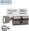 Nemef Veiligheidscilinder Dubbel 132/9 - 1 stuks incl. 3 sleutels - SKG***