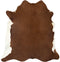 vidaXL - Vloerkleed - 180x220 - cm - echte - koeienhuid - bruin - en - wit