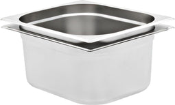 vidaXL - Gastronormbakken - 2 - st - GN - 1/2 - 150 - mm - roestvrij - staal