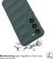 iMoshion Hoesje Geschikt voor Samsung Galaxy S23 Plus Hoesje Siliconen - iMoshion EasyGrip Backcover - Donkergroen