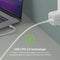 Belkin BoostCharge Pro 45 W - 2-poorts USB-C-wandlader - Snelladen met GaN en PPS - Wit