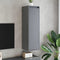 vidaXL - Wandkast - 30x30x100 - cm - massief - grenenhout - grijs