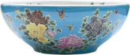 vidaXL - Opzetwasbak - rond - Φ41x14 - cm - keramiek - meerkleurig