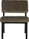 WOOOD Exclusive Kaja Fauteuil - Velvet - Army - 72x55x74